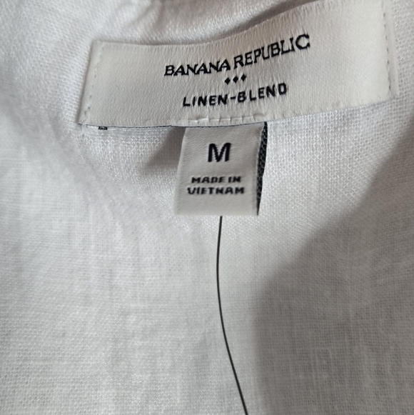 NWT Banana Republic Linen-Blend Button-Front Mini Dress - Size M - Picture 5 of 10